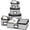 Gray, variant on 5-Piece Set China Storage Containers, Moving Boxes for Dinnerware, Glasses, Plates, Mugs and Saucers – Sturdy Quilted Microfiber Dish Organizer with Dividers for Seasonal Storage, Holds Set of 12