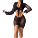 thumbnail image 1 of Conjunto de traje de baño de cuatro piezas con protector solar de hilo de red de color sólido sexy a la moda para mujer Fridja nalpqowj22566, 1 of 8