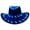 Led blue hat, variant on Wide Brim Hat Women Costume Light Up Fedora Hat Western Cowboy Hat Party Hats