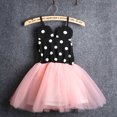 thumbnail image 4 of Fortune Petite Fille Princesse Robe Polka Dot Imprimer Sling Robe Maille TuTu Robe, 4 of 5