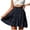 Navy, variant on Women's Mini Skirt Elastic Waist – Cute Layered Short Skirt with Bows, Pleated Hem, Summer Skirts for Women Girls Brown XXXL