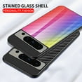 thumbnail image 4 of TECH CIRCLE Slim Phone Cover for Google Pixel 8 Pro,Back Glass Anti-Fingerprint Case Anti-Scratch Fashionable Carbon Fiber Texture Lightweight Phone Shell,for Google Pixel 8 Pro 2023 6.7 inch - Black, 4 of 11