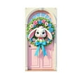 thumbnail image 2 of Moocorvic Easter Bunny Door Covers Decorative for Front Door Outside, Spring Easter Eggs Backdrop Party Home Decor 6x3FT, 2 of 6