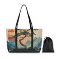 thumbnail image 7 of FORMRS Laptop Tote Bag for Women with 15.6" Computer Compartments Handbag, Pine Tree at Dawn, 7 of 7