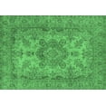 thumbnail image 1 of Ahgly Company Indoor Rectangle Oriental Emerald Green Industrial Area Rugs, 4' x 6', 1 of 4