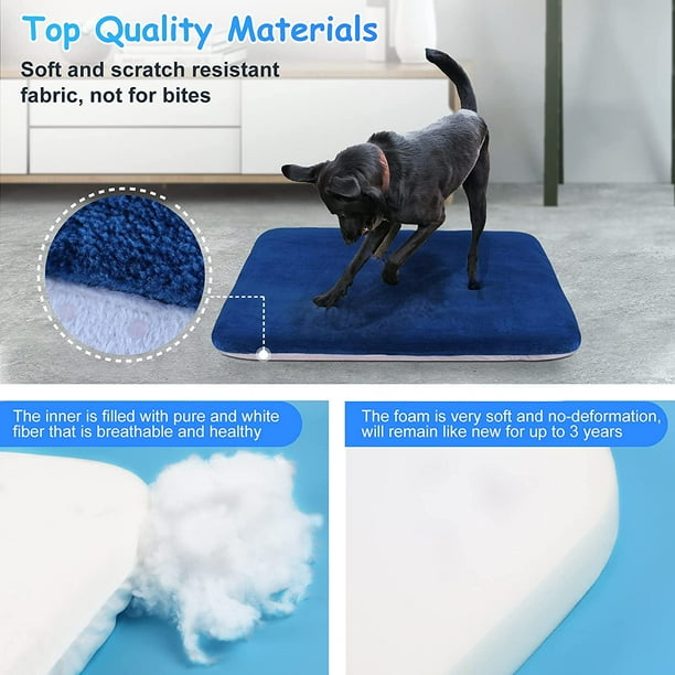 IGUOHAO Super Soft Extra Large Dog Bed Orthopedic Pet Beds 47 Inch Jumbo Washable Anti Slip Dog Sleeping Mattress with Removable Cover Light Grey XL Walmart