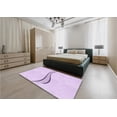 thumbnail image 5 of Ahgly Company Machine Washable Indoor Square Transitional Bright Lilac Purple Area Rugs, 6' Square, 5 of 7