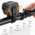 thumbnail image 5 of Luz de bocina de bicicleta con carga USB, Faro de bicicleta 2 en 1, 4LED, accesorios para bicicleta de montaña al aire libre, 120dB, 5 of 5