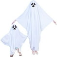 thumbnail image 2 of SILVERCELL Halloween Family Matching Costum White Ghost Poncho Cloak Themed Party Spooky Ghostly Cosplay Cloak For Kids/Adults, 2 of 4