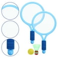 thumbnail image 3 of 2pcs Tennis Racket Toy Cartoon Style Racquet Funny Outdoor Activities Toy Fitness Equipment for Kids Playing (Blue), 3 of 7