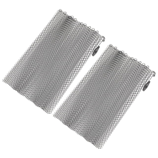 ELAYARD 2 Pcs Écran de Cheminée Noir Filet de Sécurité pour Cheminée Extérieure Confinement de Feu