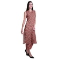 thumbnail image 3 of Moomaya Ensemble Kurta Sans Manches à Col Claudine Imprimé pour Femmes, Ensemble Ethnique 2 Pcs, 3 of 6