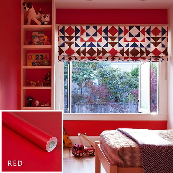 Musol Black Contact Paper Thick Peel and Stick Wallpaper 40 X 60CM Decorative Matte Self Adhesive Wall Paper Waterpoof Decorative Vinyl Film Wrap for Walls Furniture Countertop