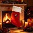 thumbnail image 3 of Christmas Stockings Personalized Initial Letters A-Z - Individual Monogram Knitted Xmas Stocking Embroidered, Christmas Fireplace Mantel Gift, P, 3 of 7
