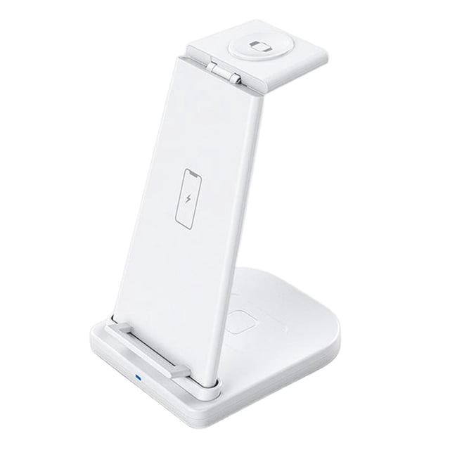 inalámbrico 3 en 1 Estación de carga rápida de 10 W para Blanco Baoblaze Cradle de carga inalámbrica