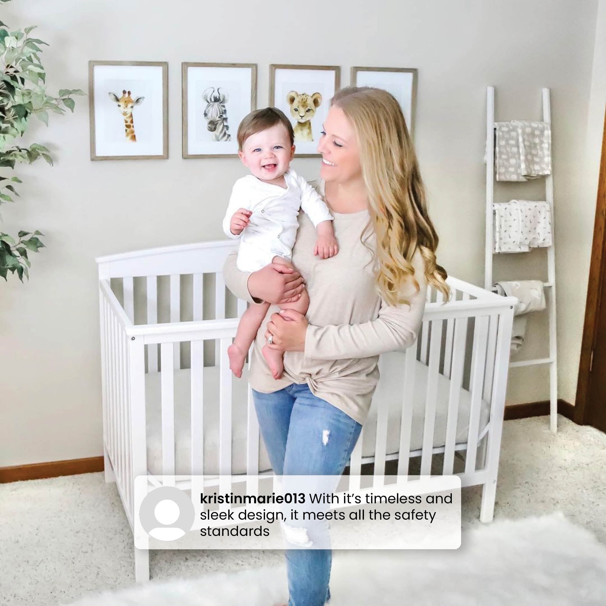 Buy Delta Children Hanover 6in1 Convertible Baby Crib, Bianca White