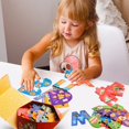 thumbnail image 2 of NAODONGLI Rompecabezas de madera del alfabeto para niños pequeños de 3 años en adelante Montessori Aprendizaje preescolar ABC Palabras a la vista Rompecabezas de letras para niños pequeños Juguetes de, 2 of 5