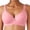 Watermelon Red, variant on Full Coverage Front Closure Bra for Women Wireless Comfort Support Bra Adjustable Wide Straps Everyday Essentials