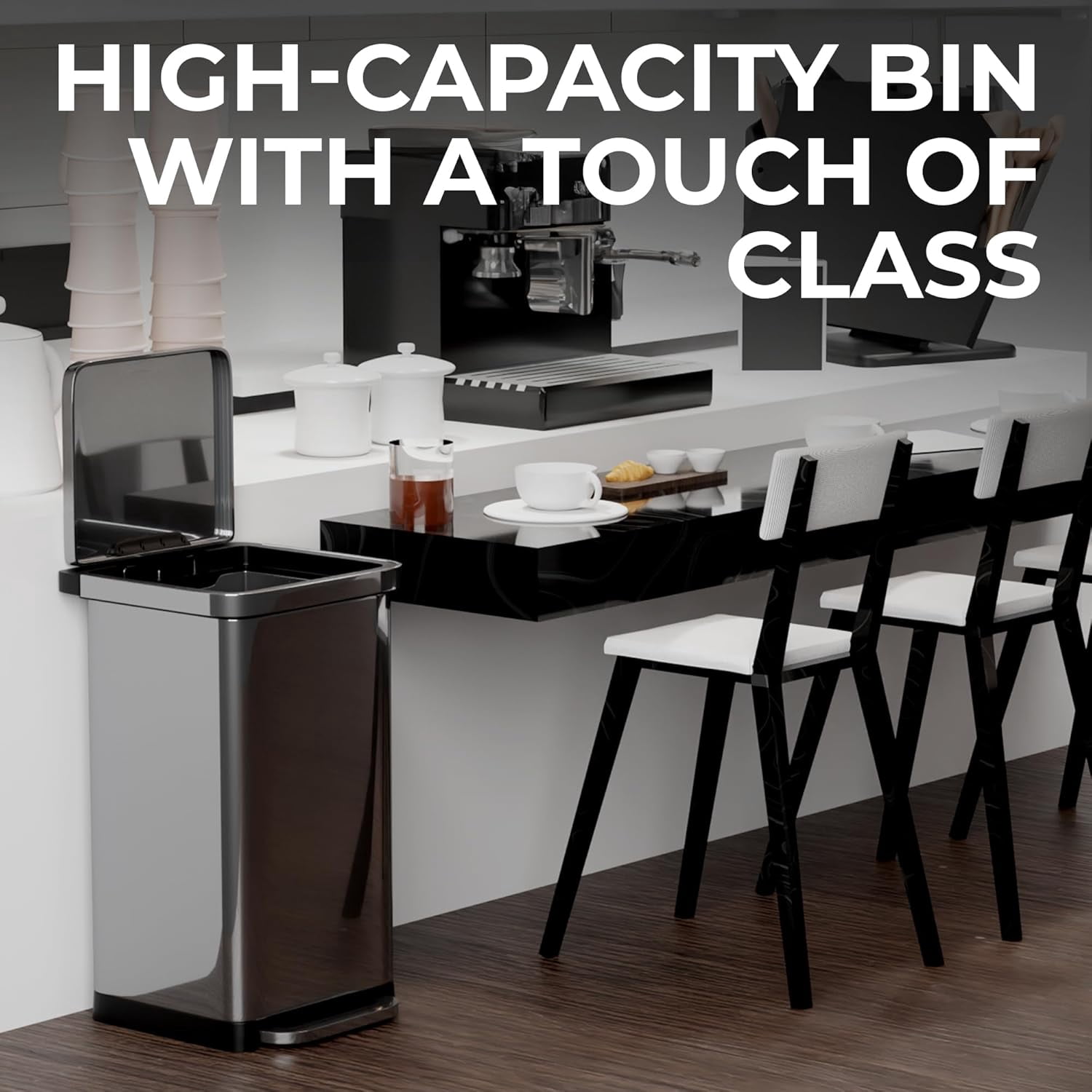 EconoHome Large Kitchen Trash Can, 20 Gallon