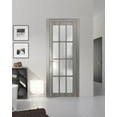 thumbnail image 3 of Slab Barn Door Panel Frosted Glass 12 Lites 24 x 80 inches, 3 of 6