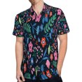 thumbnail image 4 of High Quality Hawaiian Shirts for Men Short Sleeve Aloha Beach Shirt Floral Summer Casual Button Down Shirts Blouses 5B54RB, 4 of 7