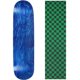 thumbnail image 1 of Tabla de skateboard Moose 8.25" azul y verde con lija a cuadros, 1 of 1