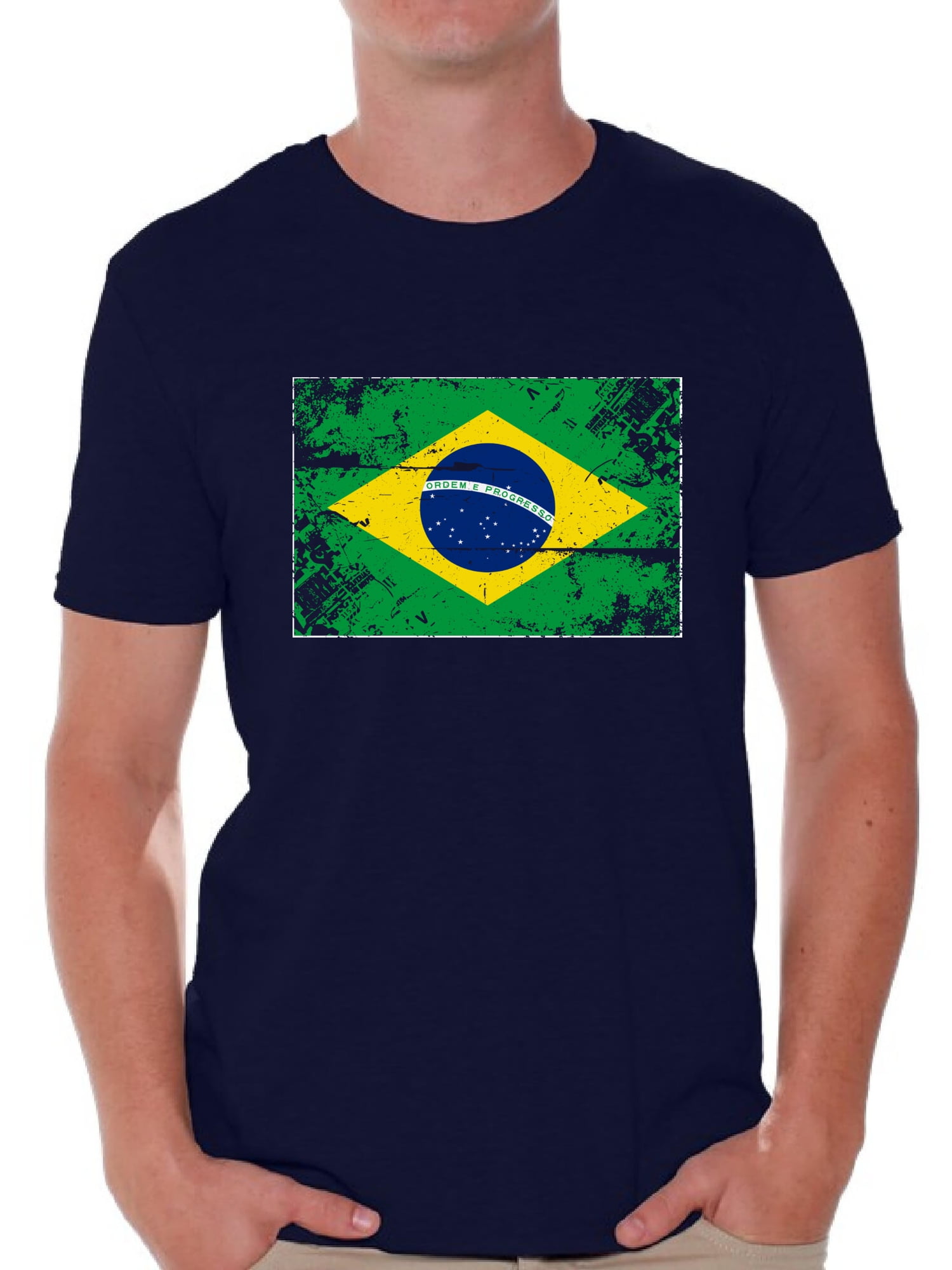 Men's Brazilian Emblem Print Casual Jacket