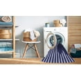 thumbnail image 2 of Ahgly Tapis d'Intérieur Lavable en Machine Carré Bleu Nuit, 6 Pieds Carré, 2 of 7