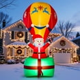 thumbnail image 3 of 9ft Christmas Inflatables Santa Claus in Hot Air Balloon Decoration, Blow Up Outdoor Yard Decor, Built in LED Lights Holiday Inflatable Decoration for Party Garden Lawn, 3 of 8