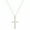 White Diamond, variant on Collection 0.25 CT Round Yellow Diamond Cross Pendant for Men, 10K Rose Gold