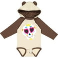 thumbnail image 3 of Inktastic Decorated Skull Boys or Girls Long Sleeve Baby Bodysuit, 3 of 5