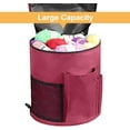 thumbnail image 6 of BKSDUEH Knitting Bag, Yarn Organizer Tote Bag Portable Storage Bag for Yarns, Carrying Projects, Knitting Needles, Crochet Hooks, Manuals and Other Accessories, 6 of 8