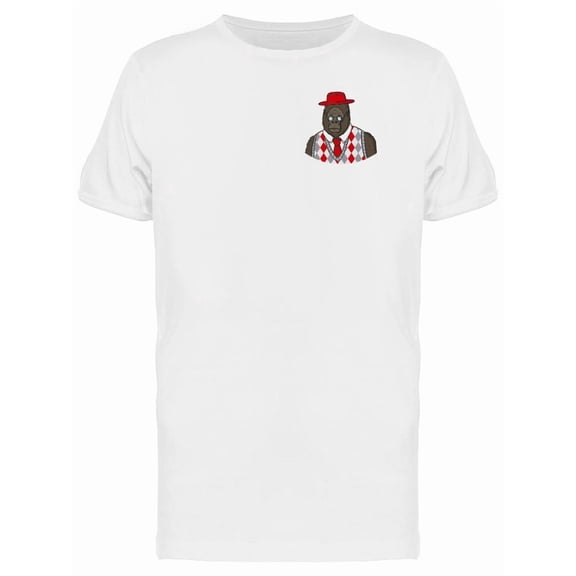 Hipster Gorilla Pocket Cartoon Tee Men's -Image by Shutterstock