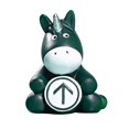 thumbnail image 2 of Figura de poni nórdico, estatua de caballo, artesanía Feng Shui para coche, oficina y hogar. Verde oscuro, 2 of 9