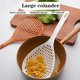 thumbnail image 5 of 2 piezas colador cuchara de Pasta ranurada cuchara espumadera de plástico con mango pala de drenaje de alimentos para cocina, 5 of 5