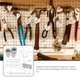 thumbnail image 3 of ETHZZLE 1Set Silver Pegboard Hooks Various Shapes Practical Tool Holders for Workshop and Kitchen, 3 of 8