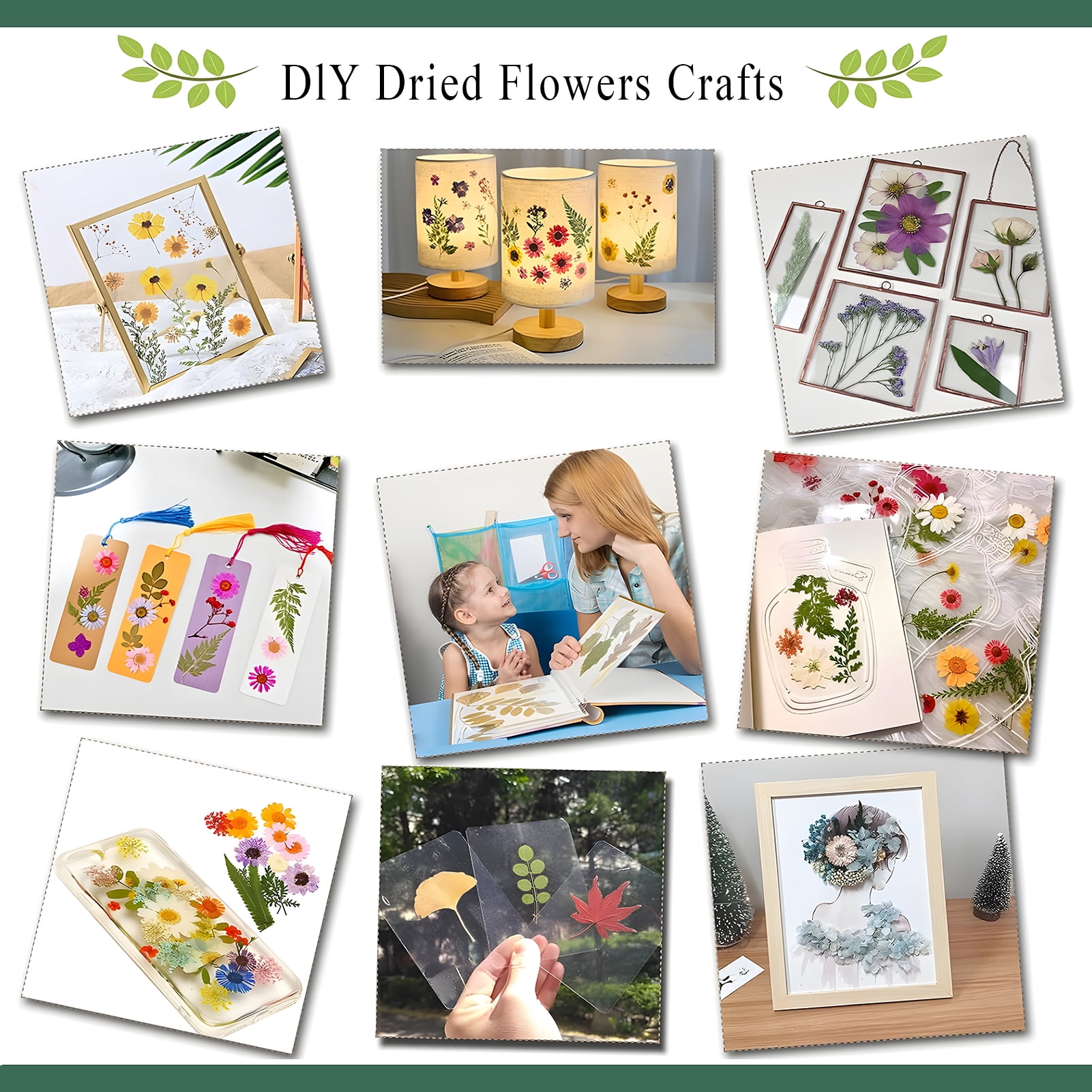 CandWuom Flower Press Kit, 11" x 11" Large Wooden Flower Pressing Craft for Adults & Kids, Bouquet Preservation Kit, DIY Flowers Drying Art, Ideal Gift for Arts and Crafts Lovers