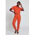 thumbnail image 2 of Women's Nylon Short Sleeve Cropped Button Front Shirt, 2 of 3