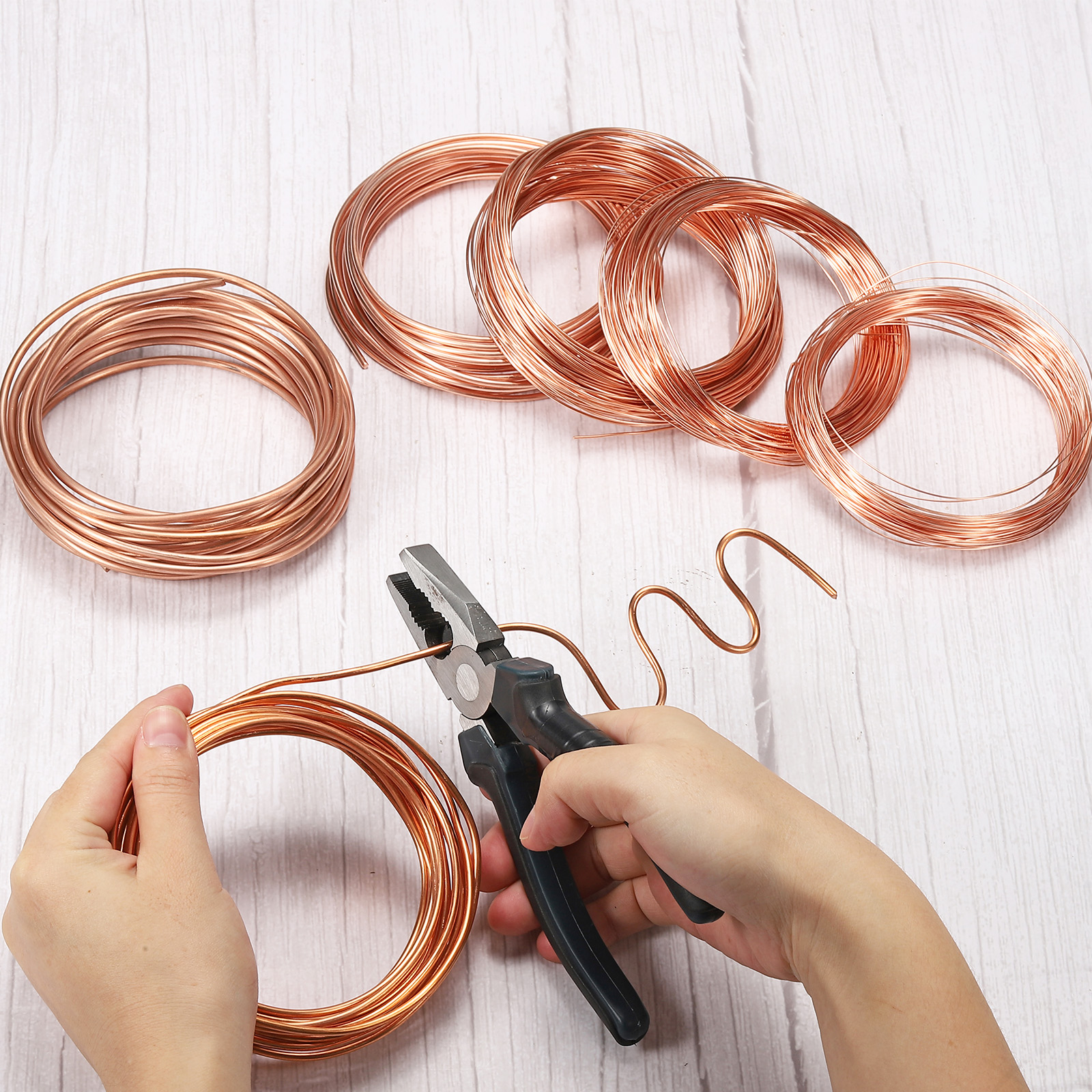 Uxcell 33 Feet Solid Bare Copper Wire 44 Gauge 99.9% Pure Copper Wire 0.05mm Dia Soft Beading Wire for Garden Branches