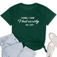 thumbnail image 3 of Tuniques pour Femmes Manches Courtes Décontractées Imprimé Lettres Col Rond Tee Tops Tunique, 3 of 3
