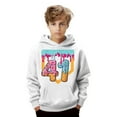 thumbnail image 2 of 41 Ice Cream Hoodie Sweatshirt for Kid 4 1 Meme Printed Long Sleeve Sweatshirts Pullover Four-One 4 1 Gifts for Teen Boys Girls, 2 of 5