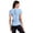 Light Blue, variant on RBX Active Women's Short Sleeve Buttery Soft Mesh Back Workout T-Shirt