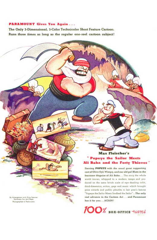 Popeye the Sailor Meets Ali Baba and the Forty Thieves movie POSTER