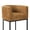 Yellow-Black Leg, variant on CRERIYO 26" Counter Height Bar Stools Set of 2, Chenille Upholstered Modern Barrel Bar Chairs with Metal Frame, Yellow