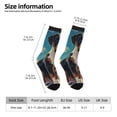 thumbnail image 2 of Sigee Colorful Sky Puppy for Contrast Design Soft Moisture-Wicking Socks Crew Casual Athletic Stretchy Loose Middle Tube Socks, 2 of 6