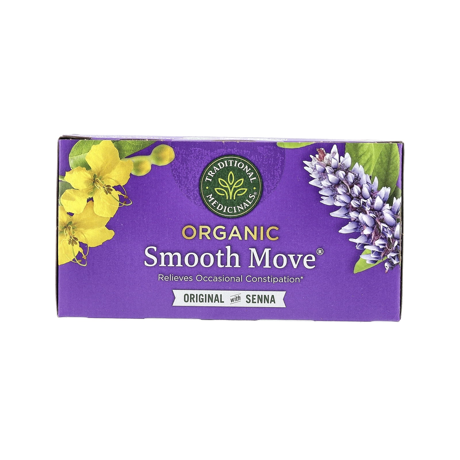Traditional Medicinals Organic Smooth Move®, Original with Senna, Caffeine Free, 48 Wrapped Tea Bags, 3.38 oz (96 g)