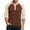 38# Brown, variant on 3/4 Sleeve T Shirts for Men Raglan Jersey Baseball Henley Button T-Shirts Vneck Summer Fall Sport Athletic Tee Tops Blue S
