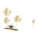 thumbnail image 5 of Adorno Moderno De Hoja, Ideal Como Regalo Para El Dormitorio O Como Detalle Navideño O Para Inauguración De Casa. Figura Abstracta De Metal Para Decorar Estanterías, Bares O Como Objeto De, 5 of 8