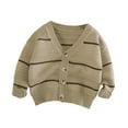 thumbnail image 2 of DecSea Girls Cardigan Sweaters Ruffle School Uniform Sweater V Neck Button Front Outerwear 4-12 Years, 2 of 3