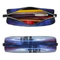 thumbnail image 2 of Honeii Astronauts Start Running Pattern Pencil Case, Pencil Pouch, Pencil Case Small, Pencil Pouch Aesthetic, PVC Pencil Pouch, Pencil Bag, Makeup Pouch, 2 of 7